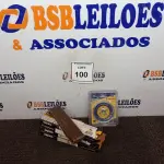 LOTE 100 - 02 DISCOS DIAMANTADO CONTÍNUO E 04 MASSAS P/CALAFETAR MARCA VONDER. (NOVO) (NO ESTADO) ATENÇÃO! FAZER A VISITAÇÃO ANTES DE ARREMATAR, NÃO SABEMOS SE FUNCIONA. LEILÃO NÃO TEM GARANTIA E NEM DEVOLUÇÃO, SUJEITO A POSSÍVEIS AVARIAS VISÍVEIS/OCULTAS E/OU AUSÊNCIA DE COMPONENTES.