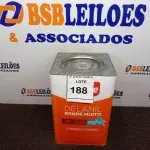 LOTE 188 - 01 LATA DE TINTA IQUINE DELANIL EXTERIOR E INTERIOR BASE P FOSCO 18 L. (NO ESTADO) ATENÇÃO! FAZER A VISITAÇÃO ANTES DE ARREMATAR, NÃO SABEMOS SE FUNCIONA. LEILÃO NÃO TEM GARANTIA E NEM DEVOLUÇÃO, SUJEITO A POSSÍVEIS AVARIAS VISÍVEIS/OCULTAS E/OU AUSÊNCIA DE COMPONENTES.