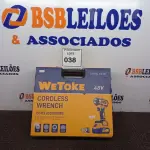 LOTE 038 - 01 CHAVE DE IMPACTO WETOKE COM 02 BATERIA E ACESSÓRIOS E MALETA. (NO ESTADO) ATENÇÃO! FAZER A VISITAÇÃO ANTES DE ARREMATAR, NÃO SABEMOS SE FUNCIONA. LEILÃO NÃO TEM GARANTIA E NEM DEVOLUÇÃO, SUJEITO A POSSÍVEIS AVARIAS VISÍVEIS/OCULTAS E/OU AUSÊNCIA DE COMPONENTES.