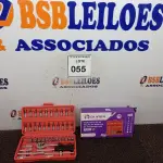 LOTE 055 - 01 CONJUNTO DE 46 PEÇAS DE MANGAS DE FERRAMENTAS. (NO ESTADO) ATENÇÃO! FAZER A VISITAÇÃO ANTES DE ARREMATAR, NÃO SABEMOS SE FUNCIONA. LEILÃO NÃO TEM GARANTIA E NEM DEVOLUÇÃO, SUJEITO A POSSÍVEIS AVARIAS VISÍVEIS/OCULTAS E/OU AUSÊNCIA DE COMPONENTES.