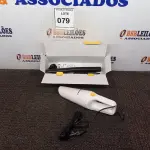 LOTE 079 - 01 ASPIRADOR DE PÓ PORTÁTIL BOMVINK. (NO ESTADO) ATENÇÃO! FAZER A VISITAÇÃO ANTES DE ARREMATAR, NÃO SABEMOS SE FUNCIONA. LEILÃO NÃO TEM GARANTIA E NEM DEVOLUÇÃO, SUJEITO A POSSÍVEIS AVARIAS VISÍVEIS/OCULTAS E/OU AUSÊNCIA DE COMPONENTES.