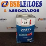 LOTE 135 - 01 LATA DE TINTA IQUINE DIATEX BASE P 18 L. (NO ESTADO) ATENÇÃO! FAZER A VISITAÇÃO ANTES DE ARREMATAR, NÃO SABEMOS SE FUNCIONA. LEILÃO NÃO TEM GARANTIA E NEM DEVOLUÇÃO, SUJEITO A POSSÍVEIS AVARIAS VISÍVEIS/OCULTAS E/OU AUSÊNCIA DE COMPONENTES.