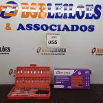 LOTE 055 - 01 CONJUNTO DE 46 PEÇAS DE MANGAS DE FERRAMENTAS. (NO ESTADO) ATENÇÃO! FAZER A VISITAÇÃO ANTES DE ARREMATAR, NÃO SABEMOS SE FUNCIONA. LEILÃO NÃO TEM GARANTIA E NEM DEVOLUÇÃO, SUJEITO A POSSÍVEIS AVARIAS VISÍVEIS/OCULTAS E/OU AUSÊNCIA DE COMPONENTES.