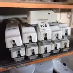 LOTE 128 - 01 LOTE COM DISPENSES PARA SABÃO.  (NO ESTADO) ATENÇÃO! FAZER A VISITAÇÃO ANTES DE ARREMATAR, NÃO SABEMOS SE FUNCIONA. LEILÃO NÃO TEM GARANTIA E NEM DEVOLUÇÃO, SUJEITO A POSSÍVEIS AVARIAS VISÍVEIS/OCULTAS E/OU AUSÊNCIA DE COMPONENTES.