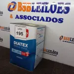 LOTE 195 - 01 LATA DE TINTA DIATEX IQUINE BASE P (NO ESTADO) ATENÇÃO! FAZER A VISITAÇÃO ANTES DE ARREMATAR, NÃO SABEMOS SE FUNCIONA. LEILÃO NÃO TEM GARANTIA E NEM DEVOLUÇÃO, SUJEITO A POSSÍVEIS AVARIAS VISÍVEIS/OCULTAS E/OU AUSÊNCIA DE COMPONENTES.