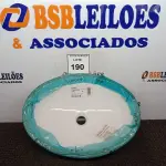 LOTE 190 - 01 CUBA DE EMBUTIR OVAL MARCA DECA. (NOVO) (NO ESTADO) ATENÇÃO! FAZER A VISITAÇÃO ANTES DE ARREMATAR, NÃO SABEMOS SE FUNCIONA. LEILÃO NÃO TEM GARANTIA E NEM DEVOLUÇÃO, SUJEITO A POSSÍVEIS AVARIAS VISÍVEIS/OCULTAS E/OU AUSÊNCIA DE COMPONENTES.
