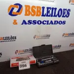 LOTE 056 - 01 CONJUNTO DE CHAVE SOQUETE 40 PEÇAS AIVA. (NO ESTADO) ATENÇÃO! FAZER A VISITAÇÃO ANTES DE ARREMATAR, NÃO SABEMOS SE FUNCIONA. LEILÃO NÃO TEM GARANTIA E NEM DEVOLUÇÃO, SUJEITO A POSSÍVEIS AVARIAS VISÍVEIS/OCULTAS E/OU AUSÊNCIA DE COMPONENTES.