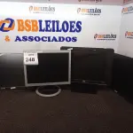 LOTE 248 - 05 MONITORES DIVERSOS. (NO ESTADO) ATENÇÃO! FAZER A VISITAÇÃO ANTES DE ARREMATAR, NÃO SABEMOS SE FUNCIONA. LEILÃO NÃO TEM GARANTIA E NEM DEVOLUÇÃO, SUJEITO A POSSÍVEIS AVARIAS VISÍVEIS/OCULTAS E/OU AUSÊNCIA DE COMPONENTES.