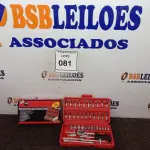LOTE 081 - 01 CONJUNTO DE 46 PEÇAS DE MANGAS DE FERRAMENTAS. (NO ESTADO) ATENÇÃO! FAZER A VISITAÇÃO ANTES DE ARREMATAR, NÃO SABEMOS SE FUNCIONA. LEILÃO NÃO TEM GARANTIA E NEM DEVOLUÇÃO, SUJEITO A POSSÍVEIS AVARIAS VISÍVEIS/OCULTAS E/OU AUSÊNCIA DE COMPONENTES.