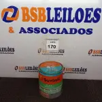 LOTE 170 - 01 LATA DE TINTA SUVINIL ESMALTE PREMIUM INTERIOR/EXTERIOR 3,6L NA COR VERMELHO BRILHANTE. (NO ESTADO) ATENÇÃO! FAZER A VISITAÇÃO ANTES DE ARREMATAR, NÃO SABEMOS SE FUNCIONA. LEILÃO NÃO TEM GARANTIA E NEM DEVOLUÇÃO, SUJEITO A POSSÍVEIS AVARIAS VISÍVEIS/OCULTAS E/OU AUSÊNCIA DE COMPONENTES.