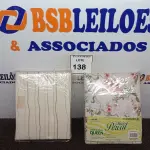 LOTE 138 - 02 JOGOS DE CAMA QUEEN MICRO PERCAL LENÇOL COM ELÁSTICO 1,58M X 1,98M X0,45M DE ALTURA E 02 FRONHAS 0,50M X 0,70M.  (NO ESTADO) ATENÇÃO! FAZER A VISITAÇÃO ANTES DE ARREMATAR, NÃO SABEMOS SE FUNCIONA. LEILÃO NÃO TEM GARANTIA E NEM DEVOLUÇÃO, SUJEITO A POSSÍVEIS AVARIAS VISÍVEIS/OCULTAS E/OU AUSÊNCIA DE COMPONENTES.