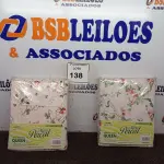 LOTE 138 - 02 JOGOS DE CAMA QUEEN MICRO PERCAL LENÇOL COM ELÁSTICO 1,58M X 1,98M X0,45M DE ALTURA E 02 FRONHAS 0,50M X 0,70M.  (NO ESTADO) ATENÇÃO! FAZER A VISITAÇÃO ANTES DE ARREMATAR, NÃO SABEMOS SE FUNCIONA. LEILÃO NÃO TEM GARANTIA E NEM DEVOLUÇÃO, SUJEITO A POSSÍVEIS AVARIAS VISÍVEIS/OCULTAS E/OU AUSÊNCIA DE COMPONENTES.