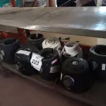 LOTE 223 - 08 BASES PARA LIQUIDIFICADORES. (NO ESTADO) ATENÇÃO! FAZER A VISITAÇÃO ANTES DE ARREMATAR, NÃO SABEMOS SE FUNCIONA. LEILÃO NÃO TEM GARANTIA E NEM DEVOLUÇÃO, SUJEITO A POSSÍVEIS AVARIAS VISÍVEIS/OCULTAS E/OU AUSÊNCIA DE COMPONENTES.