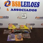 LOTE 069 - 01 LOTE COM JOGOS DE PASTILHA DE FREIO DIVERSAS E 02 CORRENTES DE MOTO YAMAHA FAZER 2008. (NO ESTADO) ATENÇÃO! FAZER A VISITAÇÃO ANTES DE ARREMATAR, NÃO SABEMOS SE FUNCIONA. LEILÃO NÃO TEM GARANTIA E NEM DEVOLUÇÃO, SUJEITO A POSSÍVEIS AVARIAS VISÍVEIS/OCULTAS E/OU AUSÊNCIA DE COMPONENTES.