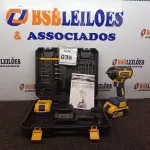 LOTE 038 - 01 CHAVE DE IMPACTO WETOKE COM 02 BATERIA E ACESSÓRIOS E MALETA. (NO ESTADO) ATENÇÃO! FAZER A VISITAÇÃO ANTES DE ARREMATAR, NÃO SABEMOS SE FUNCIONA. LEILÃO NÃO TEM GARANTIA E NEM DEVOLUÇÃO, SUJEITO A POSSÍVEIS AVARIAS VISÍVEIS/OCULTAS E/OU AUSÊNCIA DE COMPONENTES.