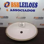 LOTE 132 - 01 CUBA OVAL NA COR BRANCA. (NOVO). (NO ESTADO) ATENÇÃO! FAZER A VISITAÇÃO ANTES DE ARREMATAR, NÃO SABEMOS SE FUNCIONA. LEILÃO NÃO TEM GARANTIA E NEM DEVOLUÇÃO, SUJEITO A POSSÍVEIS AVARIAS VISÍVEIS/OCULTAS E/OU AUSÊNCIA DE COMPONENTES.
