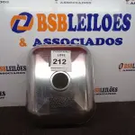 LOTE 212 - 01 CUBA EM AÇO INOX QUADRADO. (NOVO) (NO ESTADO) ATENÇÃO! FAZER A VISITAÇÃO ANTES DE ARREMATAR, NÃO SABEMOS SE FUNCIONA. LEILÃO NÃO TEM GARANTIA E NEM DEVOLUÇÃO, SUJEITO A POSSÍVEIS AVARIAS VISÍVEIS/OCULTAS E/OU AUSÊNCIA DE COMPONENTES.