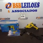 LOTE 078 - 01 FURADEIRA DE IMPACTO COM MARTELETE. (NO ESTADO) ATENÇÃO! FAZER A VISITAÇÃO ANTES DE ARREMATAR, NÃO SABEMOS SE FUNCIONA. LEILÃO NÃO TEM GARANTIA E NEM DEVOLUÇÃO, SUJEITO A POSSÍVEIS AVARIAS VISÍVEIS/OCULTAS E/OU AUSÊNCIA DE COMPONENTES.