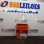 LOTE 238 - 01 LATA DE TINTA ESMALTE PARA MADEIRA E METAIS SUVINIL BRIL COLORADO 3,6L. (NO ESTADO) ATENÇÃO! FAZER A VISITAÇÃO ANTES DE ARREMATAR, NÃO SABEMOS SE FUNCIONA. LEILÃO NÃO TEM GARANTIA E NEM DEVOLUÇÃO, SUJEITO A POSSÍVEIS AVARIAS VISÍVEIS/OCULTAS E/OU AUSÊNCIA DE COMPONENTES.