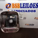 LOTE 152 - 01 CUBA EM AÇO INOX MARCA FABRINOX 400X340X140MM(NOVO). (NO ESTADO) ATENÇÃO! FAZER A VISITAÇÃO ANTES DE ARREMATAR, NÃO SABEMOS SE FUNCIONA. LEILÃO NÃO TEM GARANTIA E NEM DEVOLUÇÃO, SUJEITO A POSSÍVEIS AVARIAS VISÍVEIS/OCULTAS E/OU AUSÊNCIA DE COMPONENTES.