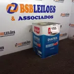LOTE 155 - 01 LATA DE TINTA DIATEX IQUINE BASE P (NO ESTADO) ATENÇÃO! FAZER A VISITAÇÃO ANTES DE ARREMATAR, NÃO SABEMOS SE FUNCIONA. LEILÃO NÃO TEM GARANTIA E NEM DEVOLUÇÃO, SUJEITO A POSSÍVEIS AVARIAS VISÍVEIS/OCULTAS E/OU AUSÊNCIA DE COMPONENTES.