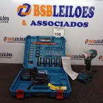 LOTE 108 - 01 CHAVE DE IMPACTO MARCA YQ COM MALETA E ACESSÓRIOS. (NO ESTADO) ATENÇÃO! FAZER A VISITAÇÃO ANTES DE ARREMATAR, NÃO SABEMOS SE FUNCIONA. LEILÃO NÃO TEM GARANTIA E NEM DEVOLUÇÃO, SUJEITO A POSSÍVEIS AVARIAS VISÍVEIS/OCULTAS E/OU AUSÊNCIA DE COMPONENTES.