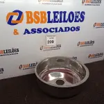 LOTE 209 - 01 CUBA EM AÇO INOX REDONDO (NOVO). (NO ESTADO) ATENÇÃO! FAZER A VISITAÇÃO ANTES DE ARREMATAR, NÃO SABEMOS SE FUNCIONA. LEILÃO NÃO TEM GARANTIA E NEM DEVOLUÇÃO, SUJEITO A POSSÍVEIS AVARIAS VISÍVEIS/OCULTAS E/OU AUSÊNCIA DE COMPONENTES.