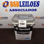 LOTE 160 - 01 BALDE DE TINTA SUVINIL INTERIORES FOSCOS 18L NA COR FOSCO BRANCO. VENCIMENTO 10/2027 (NOVO) (NO ESTADO) ATENÇÃO! FAZER A VISITAÇÃO ANTES DE ARREMATAR, NÃO SABEMOS SE FUNCIONA. LEILÃO NÃO TEM GARANTIA E NEM DEVOLUÇÃO, SUJEITO A POSSÍVEIS AVARIAS VISÍVEIS/OCULTAS E/OU AUSÊNCIA DE COMPONENTES.