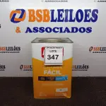 LOTE 347 - 01 LATA DE TINTA BASE C LIMPA FÁCIL IQUINE 18 L. (NO ESTADO) ATENÇÃO! FAZER A VISITAÇÃO ANTES DE ARREMATAR, NÃO SABEMOS SE FUNCIONA. LEILÃO NÃO TEM GARANTIA E NEM DEVOLUÇÃO, SUJEITO A POSSÍVEIS AVARIAS VISÍVEIS/OCULTAS E/OU AUSÊNCIA DE COMPONENTES.