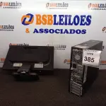 LOTE 385 - 01 CPU MARCA HP E 01 MONITOR MARCA HP. (NO ESTADO) ATENÇÃO! FAZER A VISITAÇÃO ANTES DE ARREMATAR, NÃO SABEMOS SE FUNCIONA. LEILÃO NÃO TEM GARANTIA E NEM DEVOLUÇÃO, SUJEITO A POSSÍVEIS AVARIAS VISÍVEIS/OCULTAS E/OU AUSÊNCIA DE COMPONENTES.