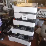 LOTE 288 - 06 GAVETAS PARA IMPRESSORA. (NO ESTADO) ATENÇÃO! FAZER A VISITAÇÃO ANTES DE ARREMATAR, NÃO SABEMOS SE FUNCIONA. LEILÃO NÃO TEM GARANTIA E NEM DEVOLUÇÃO, SUJEITO A POSSÍVEIS AVARIAS VISÍVEIS/OCULTAS E/OU AUSÊNCIA DE COMPONENTES.