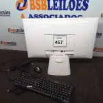LOTE 457 - 01 ALL IN ONE LG BRANCO C/TECLADO, MOUSE E FONTE. (NO ESTADO) ATENÇÃO! FAZER A VISITAÇÃO ANTES DE ARREMATAR, NÃO SABEMOS SE FUNCIONA. LEILÃO NÃO TEM GARANTIA E NEM DEVOLUÇÃO, SUJEITO A POSSÍVEIS AVARIAS VISÍVEIS/OCULTAS E/OU AUSÊNCIA DE COMPONENTES.
