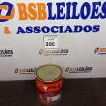 LOTE 305 - 01 LATA DE TINTA ESMALTE SINTÉTICO PARA MADEIRA E METAL 3,6L NA COR BRILHANTE VERMELHO MARCA SUVINIL (NOVO).  (NO ESTADO) ATENÇÃO! FAZER A VISITAÇÃO ANTES DE ARREMATAR, NÃO SABEMOS SE FUNCIONA. LEILÃO NÃO TEM GARANTIA E NEM DEVOLUÇÃO, SUJEITO A POSSÍVEIS AVARIAS VISÍVEIS/OCULTAS E/OU AUSÊNCIA DE COMPONENTES.