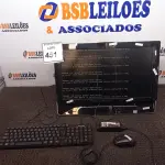 LOTE 451 - 01 ALL IN ONE LENOVO PRETO C/TECLADO, MOUSE E FONTE. (NO ESTADO) ATENÇÃO! FAZER A VISITAÇÃO ANTES DE ARREMATAR, NÃO SABEMOS SE FUNCIONA. LEILÃO NÃO TEM GARANTIA E NEM DEVOLUÇÃO, SUJEITO A POSSÍVEIS AVARIAS VISÍVEIS/OCULTAS E/OU AUSÊNCIA DE COMPONENTES.