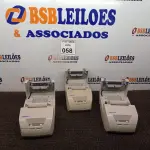 LOTE 058 - 03 IMPRESSORAS TÉRMICAS DIEBOLD. (NO ESTADO) ATENÇÃO! FAZER A VISITAÇÃO ANTES DE ARREMATAR, NÃO SABEMOS SE FUNCIONA. LEILÃO NÃO TEM GARANTIA E NEM DEVOLUÇÃO, SUJEITO A POSSÍVEIS AVARIAS VISÍVEIS/OCULTAS E/OU AUSÊNCIA DE COMPONENTES.