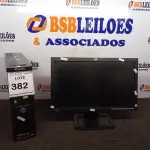 LOTE 382 - 01 CPU MARCA INFOWAY E 01 MONITOR MARCA HP. (NO ESTADO) ATENÇÃO! FAZER A VISITAÇÃO ANTES DE ARREMATAR, NÃO SABEMOS SE FUNCIONA. LEILÃO NÃO TEM GARANTIA E NEM DEVOLUÇÃO, SUJEITO A POSSÍVEIS AVARIAS VISÍVEIS/OCULTAS E/OU AUSÊNCIA DE COMPONENTES.
