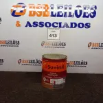 LOTE 413 - 01 LATA DE TINTA MARCA SUVINIL ESMALTE BRILHANTE NA COR VERMELHO 3.6L.(NO ESTADO) ATENÇÃO! FAZER A VISITAÇÃO ANTES DE ARREMATAR, NÃO SABEMOS SE FUNCIONA. LEILÃO NÃO TEM GARANTIA E NEM DEVOLUÇÃO, SUJEITO A POSSÍVEIS AVARIAS VISÍVEIS/OCULTAS E/OU AUSÊNCIA DE COMPONENTES.