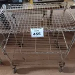 LOTE 455 - 01 CARRINHO DE FERRO P/TRANSPORTE C/03 BANDEJAS.  (NO ESTADO) ATENÇÃO! FAZER A VISITAÇÃO ANTES DE ARREMATAR, NÃO SABEMOS SE FUNCIONA. LEILÃO NÃO TEM GARANTIA E NEM DEVOLUÇÃO, SUJEITO A POSSÍVEIS AVARIAS VISÍVEIS/OCULTAS E/OU AUSÊNCIA DE COMPONENTES.