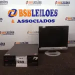 LOTE 249 - 01 CPU MARCA LENOVO E 01 MONITOR MARCA POSITIVO. (NO ESTADO) ATENÇÃO! FAZER A VISITAÇÃO ANTES DE ARREMATAR, NÃO SABEMOS SE FUNCIONA. LEILÃO NÃO TEM GARANTIA E NEM DEVOLUÇÃO, SUJEITO A POSSÍVEIS AVARIAS VISÍVEIS/OCULTAS E/OU AUSÊNCIA DE COMPONENTES.