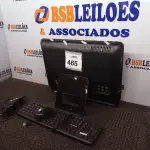LOTE 465 - 01 ALL IN ONE HP PRETO C/TECLADO, MOUSE E FONTE. (NO ESTADO) ATENÇÃO! FAZER A VISITAÇÃO ANTES DE ARREMATAR, NÃO SABEMOS SE FUNCIONA. LEILÃO NÃO TEM GARANTIA E NEM DEVOLUÇÃO, SUJEITO A POSSÍVEIS AVARIAS VISÍVEIS/OCULTAS E/OU AUSÊNCIA DE COMPONENTES.