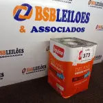 LOTE 373 - 01 LATA DE TINTA IQUINE DELANIL AZUL FOSCO BASE. 18L.  (NO ESTADO) ATENÇÃO! FAZER A VISITAÇÃO ANTES DE ARREMATAR, NÃO SABEMOS SE FUNCIONA. LEILÃO NÃO TEM GARANTIA E NEM DEVOLUÇÃO, SUJEITO A POSSÍVEIS AVARIAS VISÍVEIS/OCULTAS E/OU AUSÊNCIA DE COMPONENTES.