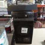 LOTE 417 - 02 CAIXAS DE SOM E 02 TOCA DISCOS MARCAS E MODELOS DIVERSOS P/RETIRADA DE PEÇAS. (NO ESTADO) ATENÇÃO! FAZER A VISITAÇÃO ANTES DE ARREMATAR, NÃO SABEMOS SE FUNCIONA. LEILÃO NÃO TEM GARANTIA E NEM DEVOLUÇÃO, SUJEITO A POSSÍVEIS AVARIAS VISÍVEIS/OCULTAS E/OU AUSÊNCIA DE COMPONENTES.