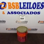 LOTE 384 - 01 LATA DE TINTA MARCA SUVINIL ESMALTE BRILHANTE NA COR VERMELHO 3.6L.(NO ESTADO) ATENÇÃO! FAZER A VISITAÇÃO ANTES DE ARREMATAR, NÃO SABEMOS SE FUNCIONA. LEILÃO NÃO TEM GARANTIA E NEM DEVOLUÇÃO, SUJEITO A POSSÍVEIS AVARIAS VISÍVEIS/OCULTAS E/OU AUSÊNCIA DE COMPONENTES.