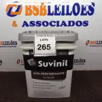 LOTE 265 - 01 BALDE DE TINTA SUVINIL INTERIORES ACRÍLICO FOSCO 18L NA COR FOSCO BRANCO. VENCIMENTO 10/2027 (NOVO) (NO ESTADO) ATENÇÃO! FAZER A VISITAÇÃO ANTES DE ARREMATAR, NÃO SABEMOS SE FUNCIONA. LEILÃO NÃO TEM GARANTIA E NEM DEVOLUÇÃO, SUJEITO A POSSÍVEIS AVARIAS VISÍVEIS/OCULTAS E/OU AUSÊNCIA DE COMPONENTES.