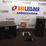 LOTE 351 - 01 APARELHO DE SOM, 02 JOGOS, 01 APARELHO HOME-THEATER. (NO ESTADO) ATENÇÃO! FAZER A VISITAÇÃO ANTES DE ARREMATAR, NÃO SABEMOS SE FUNCIONA. LEILÃO NÃO TEM GARANTIA E NEM DEVOLUÇÃO, SUJEITO A POSSÍVEIS AVARIAS VISÍVEIS/OCULTAS E/OU AUSÊNCIA DE COMPONENTES.