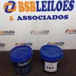 LOTE 294 - 02 BALDES TINTA QUALITEX 3,6L NA COR AMARELO E VERMELHO GUARANÁ. (NO ESTADO) ATENÇÃO! FAZER A VISITAÇÃO ANTES DE ARREMATAR, NÃO SABEMOS SE FUNCIONA. LEILÃO NÃO TEM GARANTIA E NEM DEVOLUÇÃO, SUJEITO A POSSÍVEIS AVARIAS VISÍVEIS/OCULTAS E/OU AUSÊNCIA DE COMPONENTES.