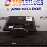 LOTE 423 -  01 MONITOR AOC COM TECLADO. (NO ESTADO) ATENÇÃO! FAZER A VISITAÇÃO ANTES DE ARREMATAR, NÃO SABEMOS SE FUNCIONA. LEILÃO NÃO TEM GARANTIA E NEM DEVOLUÇÃO, SUJEITO A POSSÍVEIS AVARIAS VISÍVEIS/OCULTAS E/OU AUSÊNCIA DE COMPONENTES.