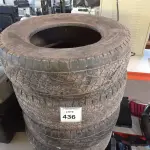 LOTE 436 - 04 PNEUS USADOS MEDIDAS E MODELOS DIVERSOS. (NO ESTADO) ATENÇÃO! FAZER A VISITAÇÃO ANTES DE ARREMATAR, NÃO SABEMOS SE FUNCIONA. LEILÃO NÃO TEM GARANTIA E NEM DEVOLUÇÃO, SUJEITO A POSSÍVEIS AVARIAS VISÍVEIS/OCULTAS E/OU AUSÊNCIA DE COMPONENTES.