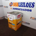 LOTE 347 - 01 LATA DE TINTA BASE C LIMPA FÁCIL IQUINE 18 L. (NO ESTADO) ATENÇÃO! FAZER A VISITAÇÃO ANTES DE ARREMATAR, NÃO SABEMOS SE FUNCIONA. LEILÃO NÃO TEM GARANTIA E NEM DEVOLUÇÃO, SUJEITO A POSSÍVEIS AVARIAS VISÍVEIS/OCULTAS E/OU AUSÊNCIA DE COMPONENTES.