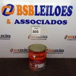 LOTE 305 - 01 LATA DE TINTA ESMALTE SINTÉTICO PARA MADEIRA E METAL 3,6L NA COR BRILHANTE VERMELHO MARCA SUVINIL (NOVO).  (NO ESTADO) ATENÇÃO! FAZER A VISITAÇÃO ANTES DE ARREMATAR, NÃO SABEMOS SE FUNCIONA. LEILÃO NÃO TEM GARANTIA E NEM DEVOLUÇÃO, SUJEITO A POSSÍVEIS AVARIAS VISÍVEIS/OCULTAS E/OU AUSÊNCIA DE COMPONENTES.